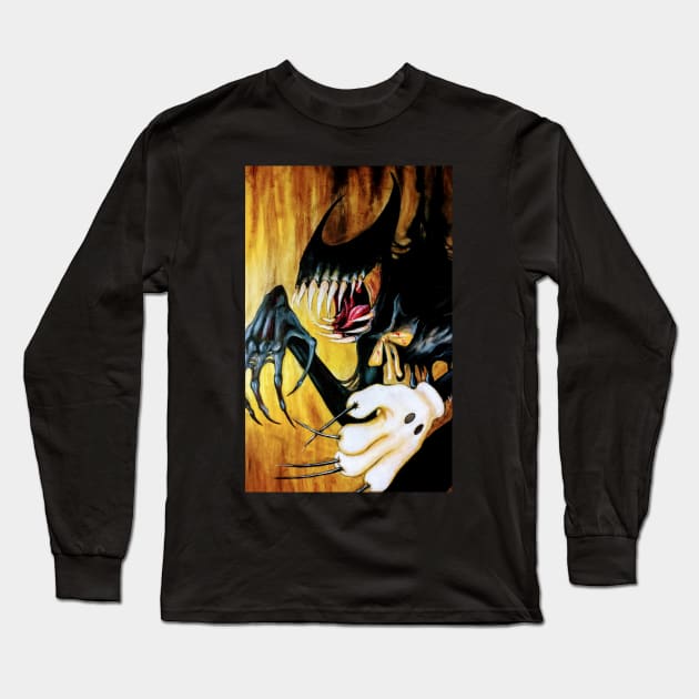 Bendy Long Sleeve T-Shirt by VioArts